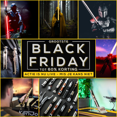 Black Friday Deals bei KenJo Sabers - Bis zu 60% Rabatt auf Lichtschwerter!