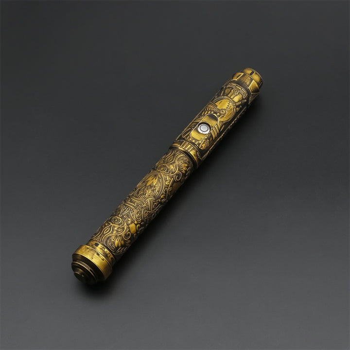Serenity Saber with Luxury Gold Design – KenJo Sabers