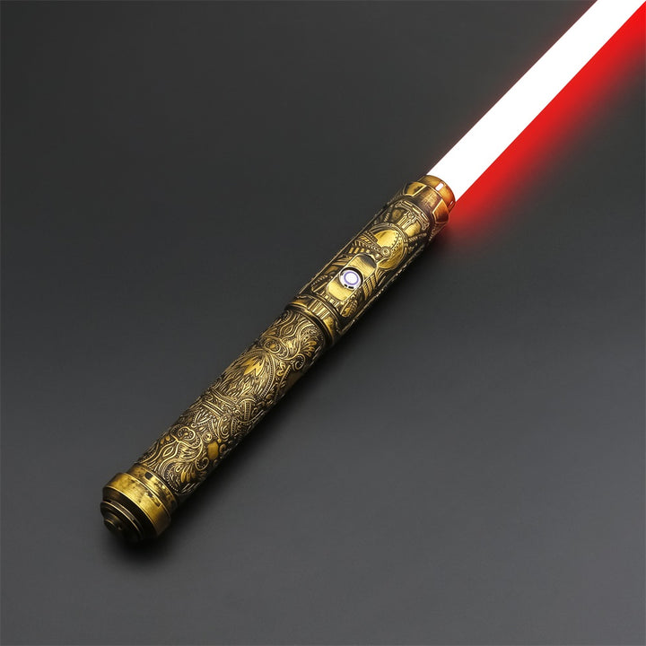 Serenity Saber with Luxury Gold Design – KenJo Sabers