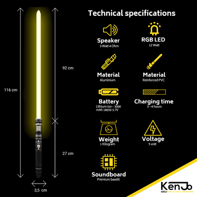 Acolyte - KenJo Sabers - Star Wars Lightsaber replica Jedi Sith - Best sabershop Europe - Nederland light sabers kopen -