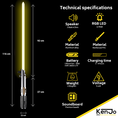 Saga Royal Edition - KenJo Sabers - Star Wars Lightsaber replica Jedi Sith - Best sabershop Europe - Nederland light sabers kopen -