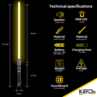 Resolute - KenJo Sabers - Star Wars Lightsaber replica Jedi Sith - Best sabershop Europe - Nederland light sabers kopen -